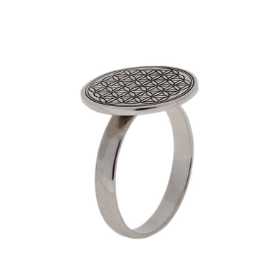 Anillo Flor de la Vida Plata